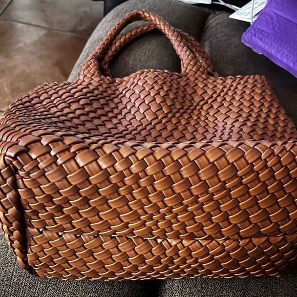 Like new, Woven tote bag with detachable clutch. Price Firm. - Picture 9 of 10